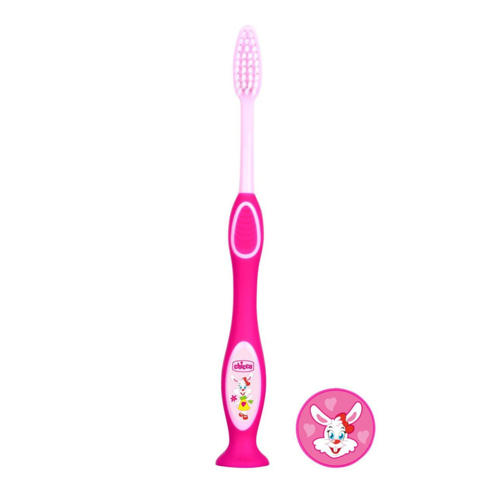 Chicco brosse à dents pour enfants 3-6 ans rose