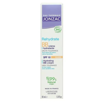 Jonzac BB Crème Hydratante Bio SPF10 Teinte Claire 40ml