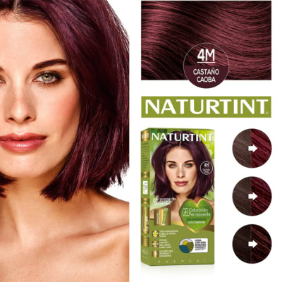 Naturtint Colorant Permanent en Gel 4M Chatain Acajou 170 Ml