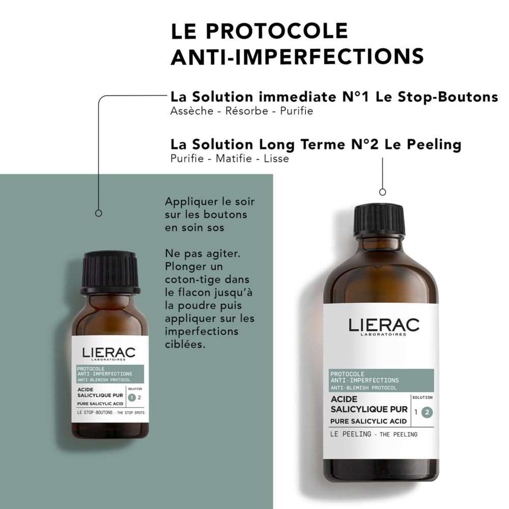 Lierac le stop boutons acide salicylique pur 15ml