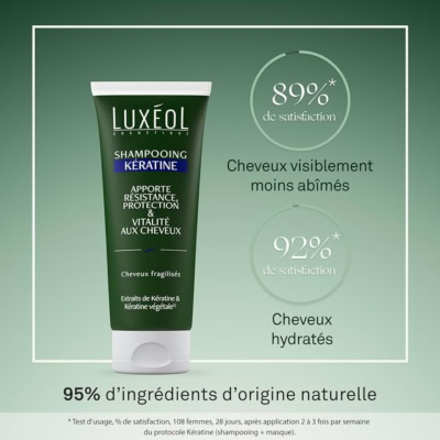 Luxéol shampoing kératine 200ml