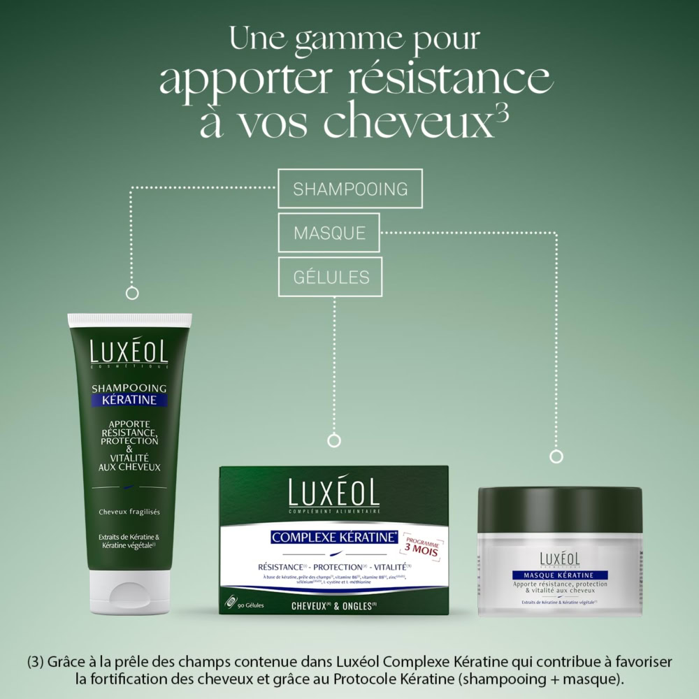 Luxéol shampoing kératine 200ml