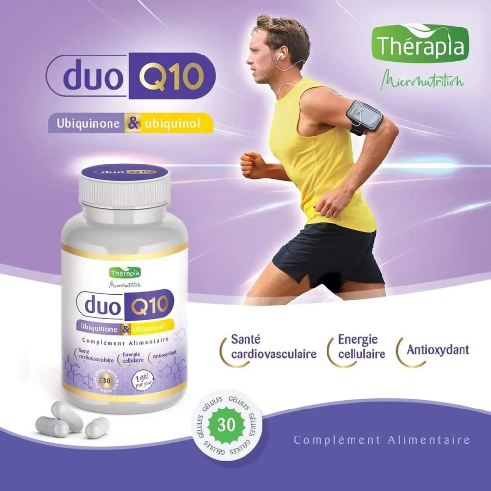 Therapia duo q10 ubiquinone et ubiquinol 30 gélules