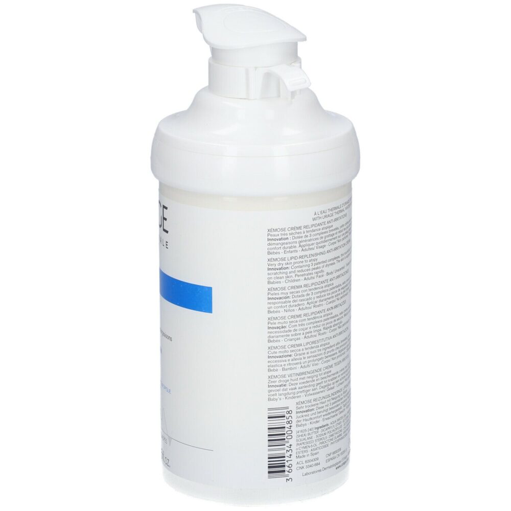 Uriage xemose crème relipidante anti-irritations nourrissante corps 400ml