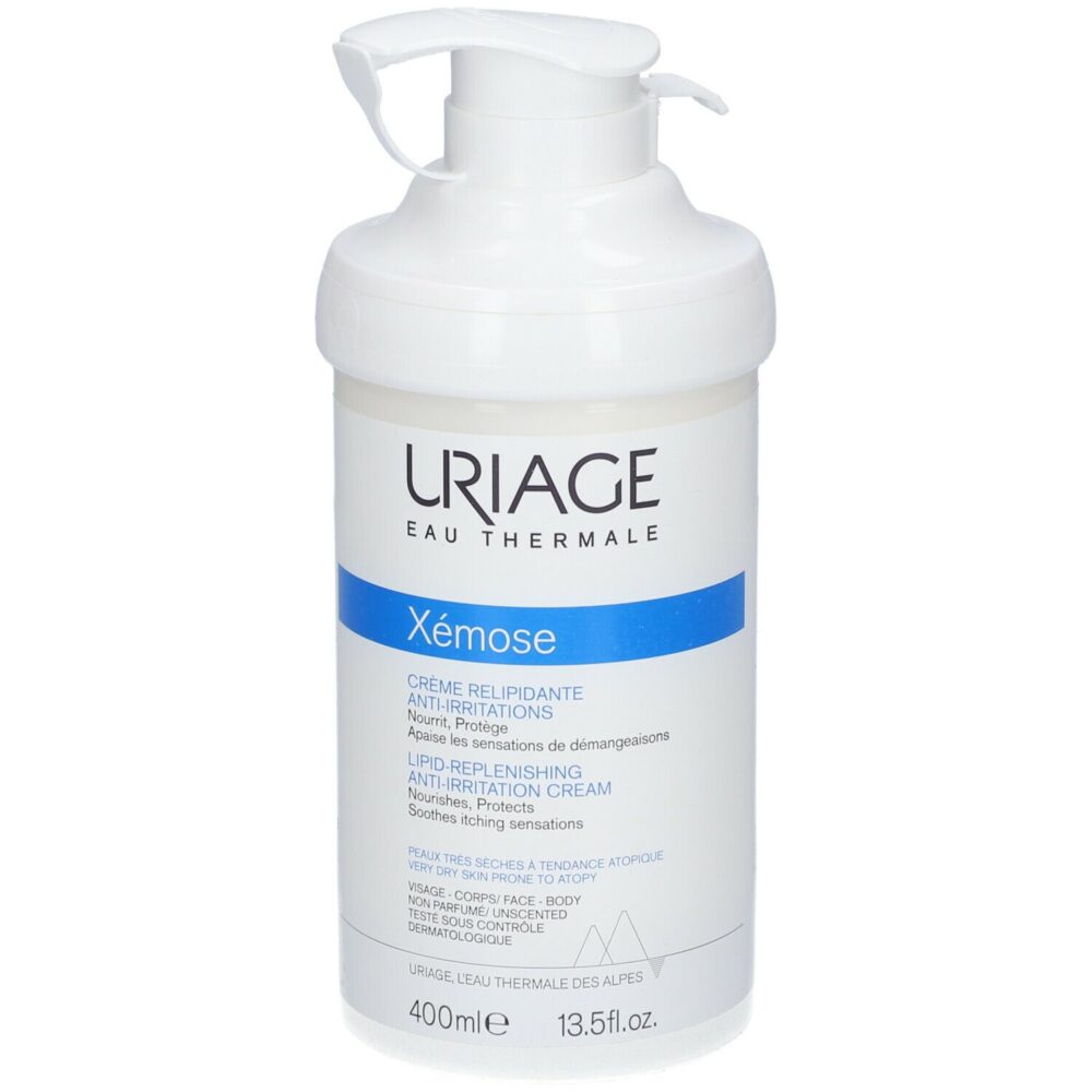 Uriage xemose crème relipidante anti-irritations nourrissante corps 400ml