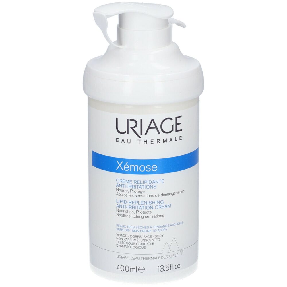 Uriage xemose crème relipidante anti-irritations nourrissante corps 400ml