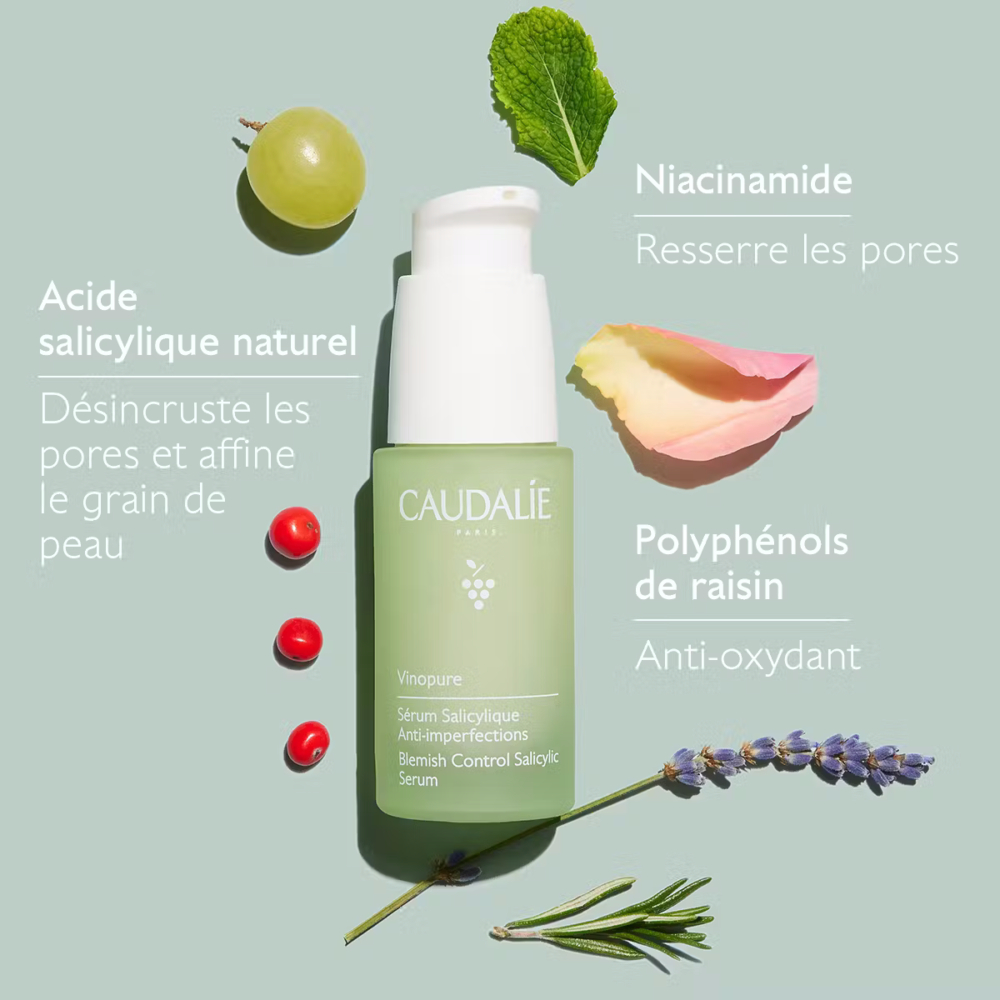 Caudalie vinopure sérum salicylique anti-imperfections 30ml