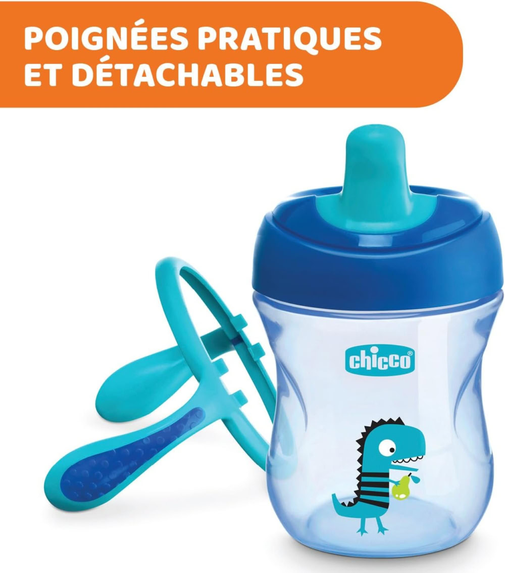 Chicco training cup 6 mois+ 200ml bleu – image 6