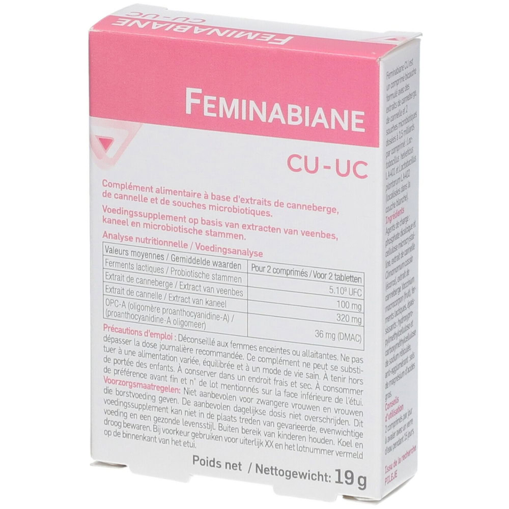 Pileje feminabiane cbu 30 comprimés