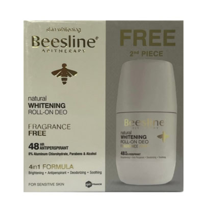 Beesline Coffret Roll-On Deo Eclaircissant Sans Parfum 4 En 1