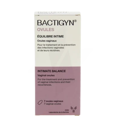 Bactigyn ovules equilibre intime 7 ovules vaginaux