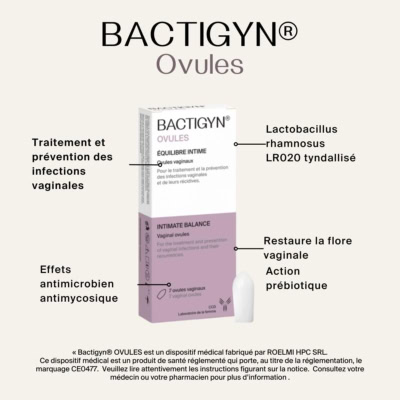 Bactigyn Ovules Equilibre Intime 7 Ovules Vaginaux