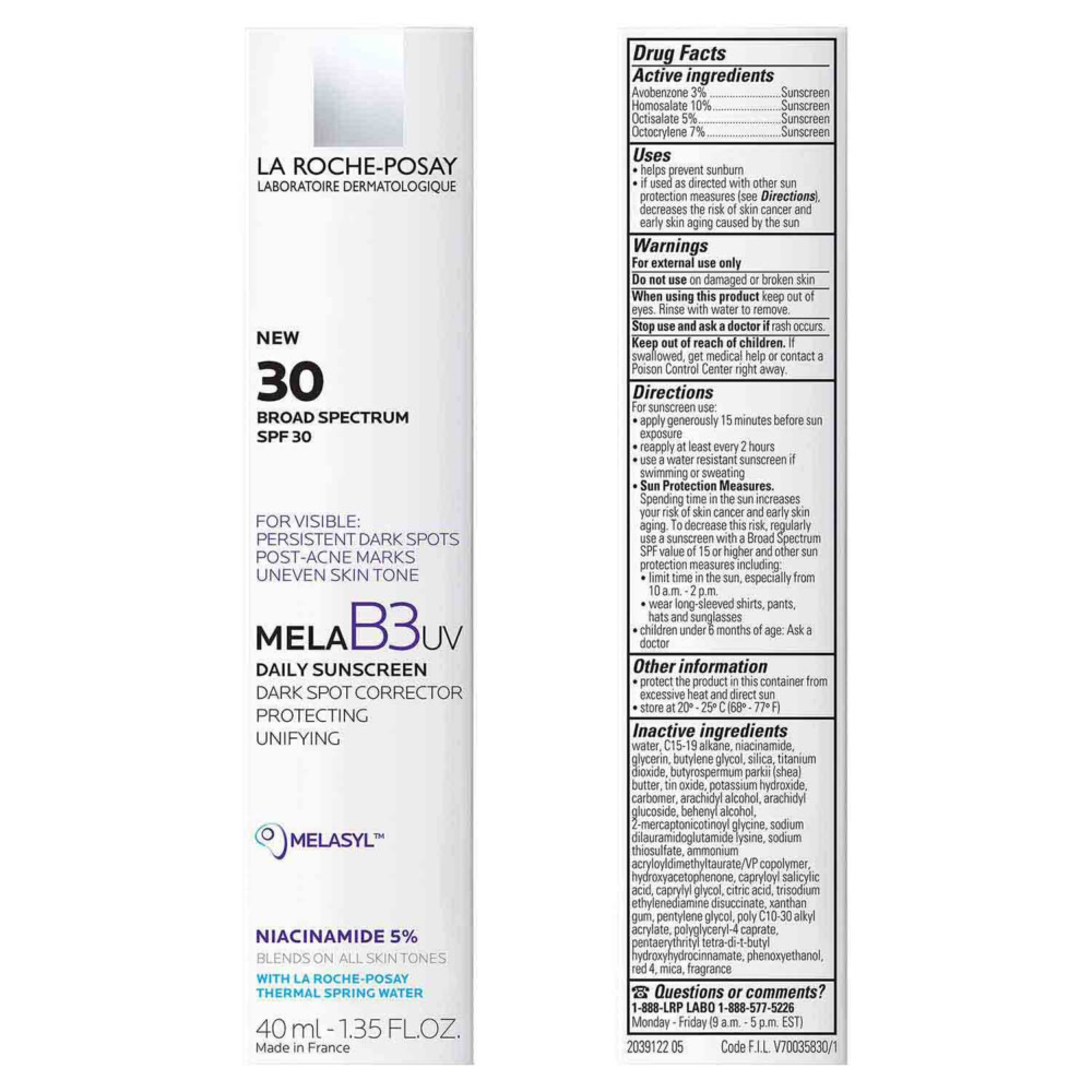 La roche posay mela b3 soin correcteur anti-taches spf30 40ml