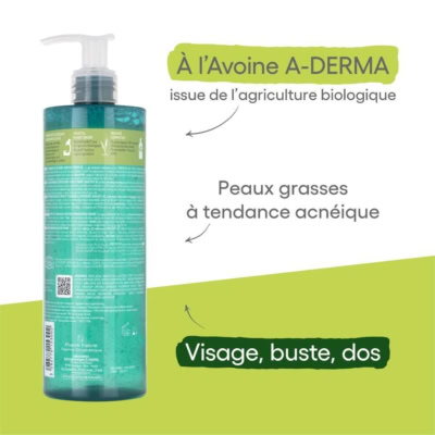 A-derma biology ac gel moussant purifiant 400ml