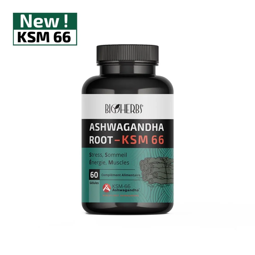 Ashwagandha ksm 66 60 gélules