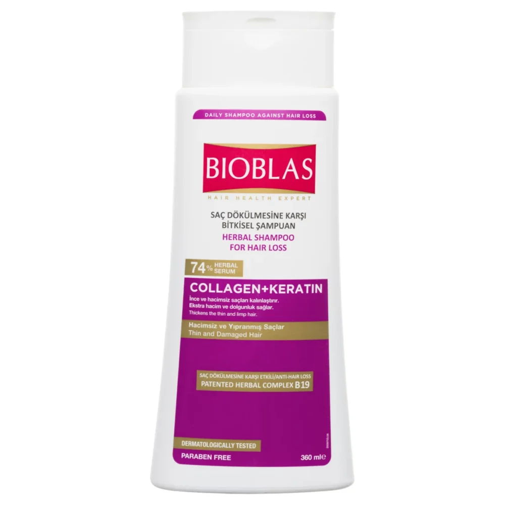 Bioblas shampoing collagen + keratin 360ml