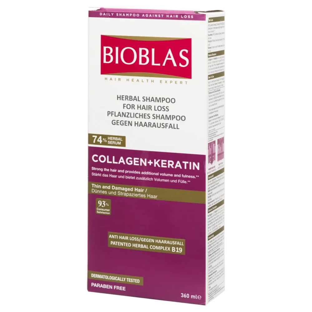 Bioblas shampoing collagen + keratin 360ml