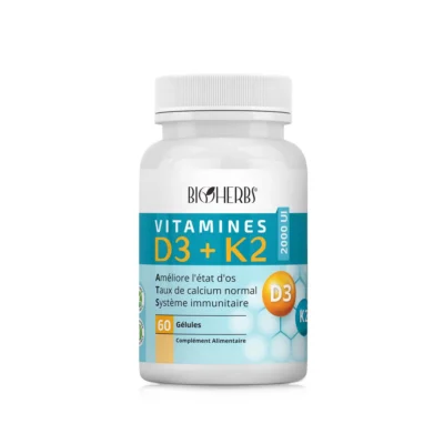 Bioherbs Vitamines D3+K2 60 gélules