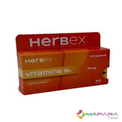 Herbex Vitamine B6 10mg 30 Gelules