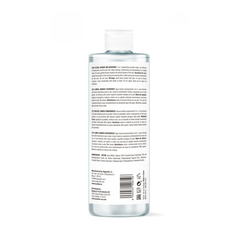 Lacabine eau micellaire clean & clear 400ml