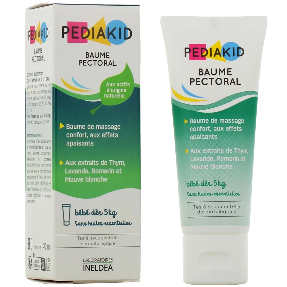 Pediakid baume pectoral bébé 40ml