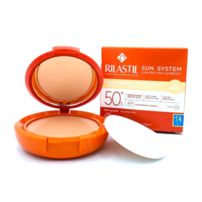 Rilastil sun system correcteur de teint compact solaire teinté beige spf50 10g