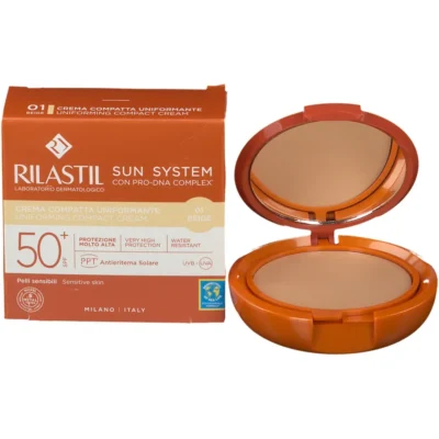 Rilastil Sun System Correcteur de Teint Compact Solaire Teinté Beige SPF50 10g