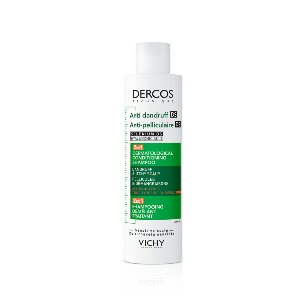 Vichy dercos anti-pelliculaire ds shampooing démêlant traitant 2 en 1 200ml