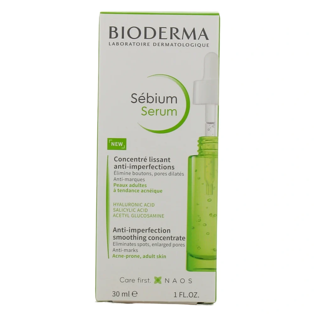 Bioderma sebium sérum concentré lissant anti-imperfections, 30ml